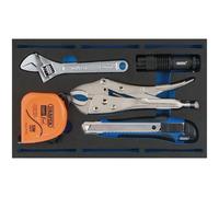 Draper Tool Kit in 1/4 Drawer EVA Insert Tray (5 Piece)