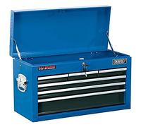 Draper Tools 51690 Six Drawer Narrow Pattern Tool Chest, blue