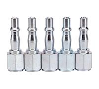 Draper Tools EAC BSP Female Coupling Screw Adaptors, Blue, 1/4-Inch, Set of 5 Piece