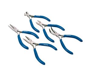 Draper Tools Five Piece Mini Plier Set Small Size Hand Tools Cutter Kit 33057