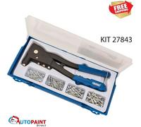 DRAPER TOOLS HAND POP RIVETER RIVETING GUN KIT WITH 100 ASSORTED RIVETS 27843 SO