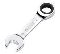 Draper 27911 HI-TORQ Metric Stubby Ratchet Combination Spanner, 16mm