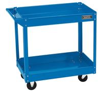 Draper Tools Tool Trolley 2 Tier Blue Sturdy Durable Cart Chest Cabinet Box