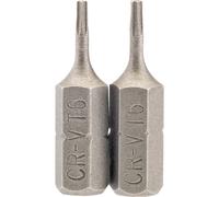 Draper Torx Screwdriver Bits T6 25mm Pack of 2