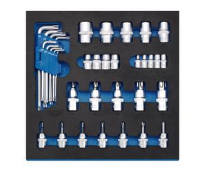 Draper Torx Screwdriver Insert Bits and Keys in EVA Insert Tray (35 Piece) 63512