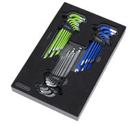 Draper Torx Star Metric Imperial Ball End Hex Key Sets 27 Piece In A Tray 12822