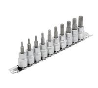 Draper Torx Star Plus Socket Bit Set 3/8" Sq Dr 48mm 10 Piece 16339