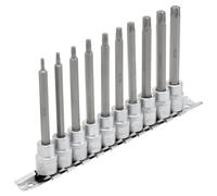 Draper Torx Star Socket Bit Set 3/8" Sq Dr 100mm 10 Piece 16310