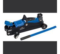 DRAPER TROLLEY JACK 2 TONNE TON HYDRAULIC FLOOR CAR VAN IN CASE HEAVY DUTY 54635