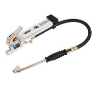 Draper Air line Tyre Inflator with Pressure Gauge | Twin Open Ended Connector | Cordless Car Tyre Inflator Air Pump | 36632, Blue