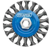 Draper Steel Twist-Knot Flat Wire Wheel Brush 08055 – 100mm M14