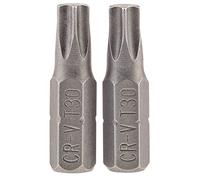 Draper TX-STAR Insert Bit, 1/4" Hex, 25mm Long, T30 (Pack of 2)