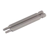 Draper TX-STAR Insert Bit 1/4" Hex 75mm Long Shot Blast Finish T15 2 Pieces