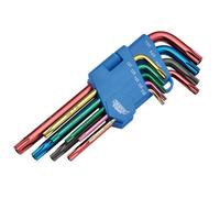 Draper Tx-Star Security Coloured Hex. Key Set (9 Piece) 24122