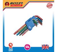 Draper TX-STAR® Security Coloured Hex. Key Set (9 Piece) 24122