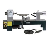 Draper Variable Speed Mini Wood Lathe No Volt Overload Safety Switch 250W