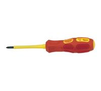 Draper Vde Approved Fully Insulated Cross Slot Screwdriver, No.1 X 80mm (Sold Loose) 69225