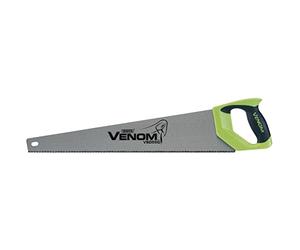 Draper Venom 550mm 8PPI First Fix Double Ground Tool Box Wood Hand Saw - 55cm Blade Length - 82196 - DIY Tree Garden Woodworking Handsaw, Green