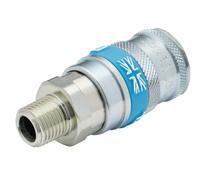 Draper VERTEX COUPLING BODY 1/4M 51402 PCL Vertex Slim Air Line Couplings