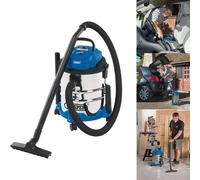 Draper 20515 Wet & Dry Vacuum with Stainless Steel Tank 20L (240V)