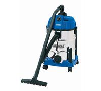 DRAPER 30L Wet and Dry Vacuum Cleaner with Stainless Steel Tank (1600W) [20523]