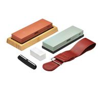 Draper Whetstone Sharpening Stone Set With Non-Slip Base And Angle Guide 400/1000/3000/8000 Grit Pk 1 23968
