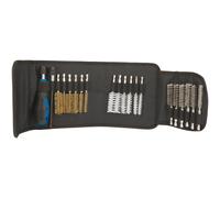Draper Wire Brush Set 20 Pc Internal External Thread Cleaning Fold Up Case 22232