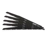 Draper 38803 Reciprocating Saw Blades For Wood Cutting 240Mm 5Tpi (Pack Of 5) each 5