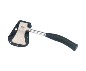 Draper Wood Hand Axe 560g | Steel Shafted Wood Chopping Hatchet | Ergonomic Nonslip Rubber Grip | 62166
