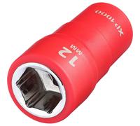 Draper XP1000 1/4" Drive VDE Insulated Hexagon Socket 1/4" 12mm
