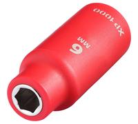 Draper XP1000 1/4" Drive VDE Insulated Hexagon Socket 1/4" 6mm
