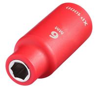 Draper XP1000 1/4" Drive VDE Insulated Hexagon Socket 1/4" 6mm