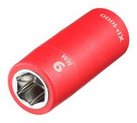 Draper XP1000 1/4" Drive VDE Insulated Hexagon Socket 1/4" 9mm