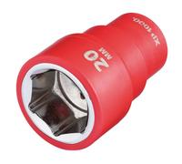 Draper XP1000 17662 VDE Socket, 3/8" Sq. Dr., 20mm