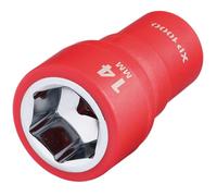 Draper XP1000 18827 VDE Socket, 1/4" Sq. Dr., 14mm