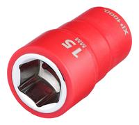 Draper XP1000 3/8" Drive VDE Insulated Hexagon Socket 3/8" 15mm