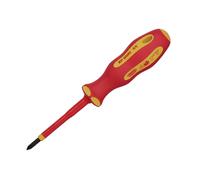 Draper XP1000 VDE Cross Slot Screwdriver No.1 x 80mm Soft Grip Handle 64429
