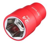 Draper XP1000 VDE Insulated Socket 1/2"D 24mm 6 Point Standard Length 18042