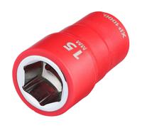 Draper XP1000 VDE Insulated Socket 3/8"D 15mm 6 Point Standard Length 17643