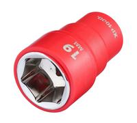 Draper XP1000 VDE Insulated Socket 3/8"D 19mm 6 Point Standard Length 17655