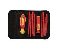 Draper XP1000 10 Piece Precision Screwdriver Set | VDE Dual Insulated Interchangeable Blade | Electrical Tool Driver Set | Hand Tools Set | 05721