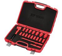 Draper Xp1000 Vde Metric Socket Set, 1/2" Sq. Dr. (19 Piece) 17671