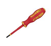 Draper XP1000 VDE PZ/SL Screwdriver No.1 x 80mm Soft Grip Handle 64489