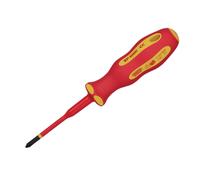 Draper XP1000 VDE Slimline Cross Slot Screwdriver No.1 x 80mm 02163
