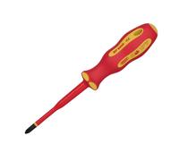 Draper XP1000 VDE Slimline Cross Slot Screwdriver No.2 x 100mm 02164