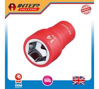 Draper XP1000® VDE Socket, 1-4" Sq. Dr., 14mm 18827