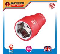 Draper XP1000® VDE Socket, 3-8" Sq. Dr., 22mm 17663