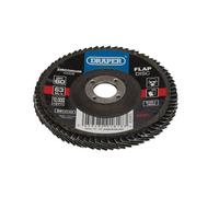 Draper Zirconium Oxide Flap Discs 100mm 60g Pack of 1