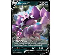 Drapion V 106/185 Ultra Rare Pokemon Card (SWSH04 Vivid Voltage) + 1x TitanCards® Toploader
