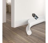 Draught excluder,Adjustable 36.6" Draft Excluder for Doors,Quick Installation, Soundproofing, Fits Interior/Exterior Doors, Blocks Cold Air & Noise,White